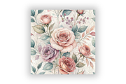 Shabby Chic Roses Seamless Pattern, a Pattern Graphic by FloridPrintables (Thumbnail 6 of 10)