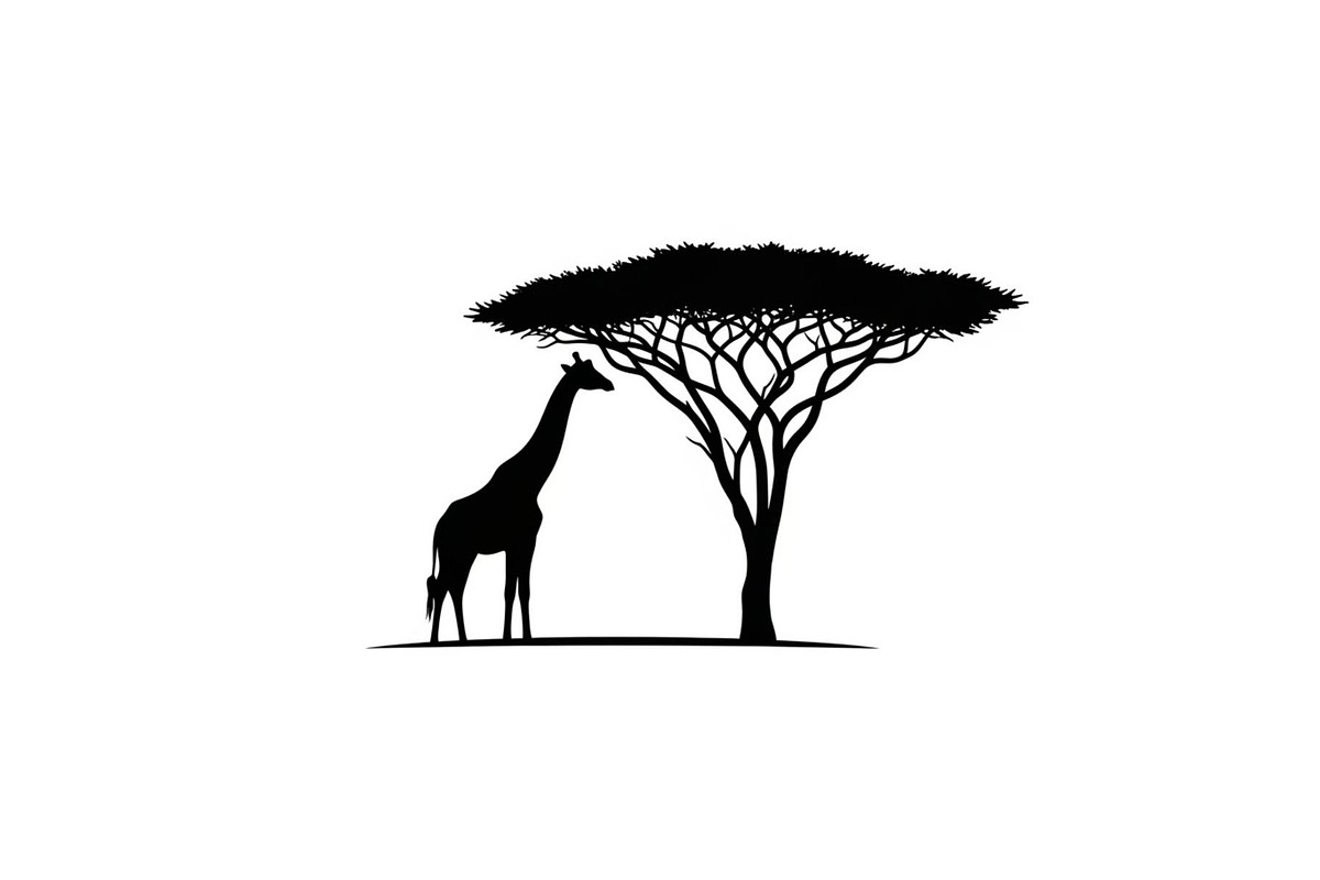 Giraffe Safari Silhouette Vector Bun, an Illustration by Designer_Momina (Photo 45 of 51)