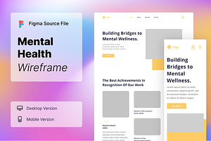 Mental Health Wireframe Vol. 08