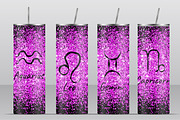Zodiac Signs. Tumbler design., an Illustration by Kseniia_designer's shop (Thumbnail 2 of 4)