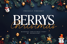 Berry Christmas–Modern ChristmasFont