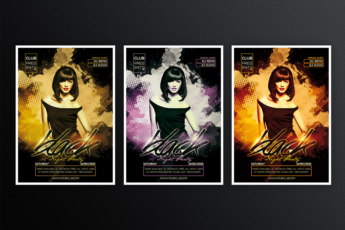 Black Night 5, a Flyer Template by What a Story (Photo 3 of 5)