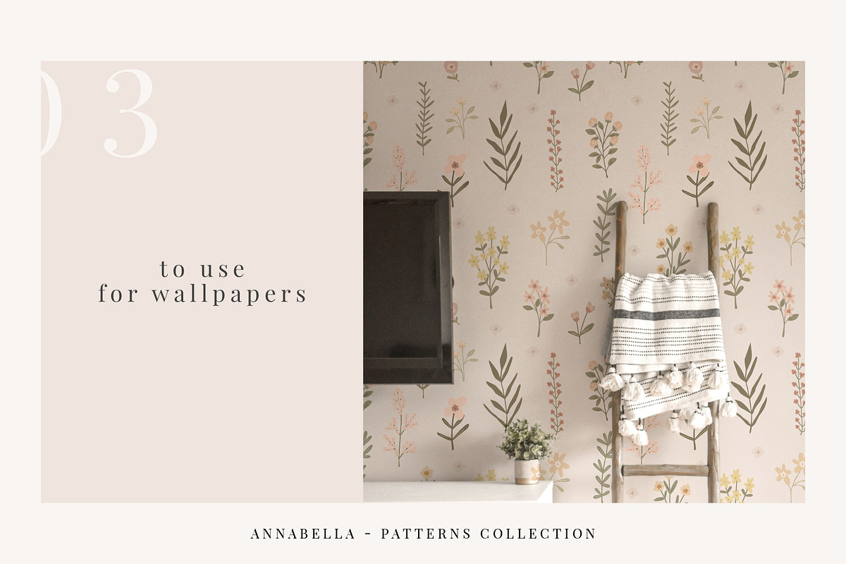 Annabella Seamless Patterns, a Pattern Graphic by Emilie Cliche (Photo 4 of 9)