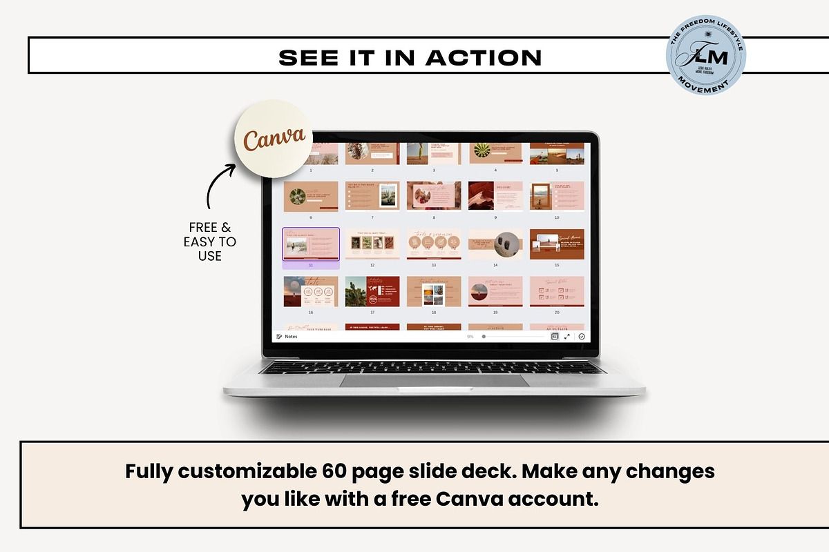 Masterclass Deck - Desert Boho, a Presentation Template by Freedom Business Shop (Photo 2 of 11)