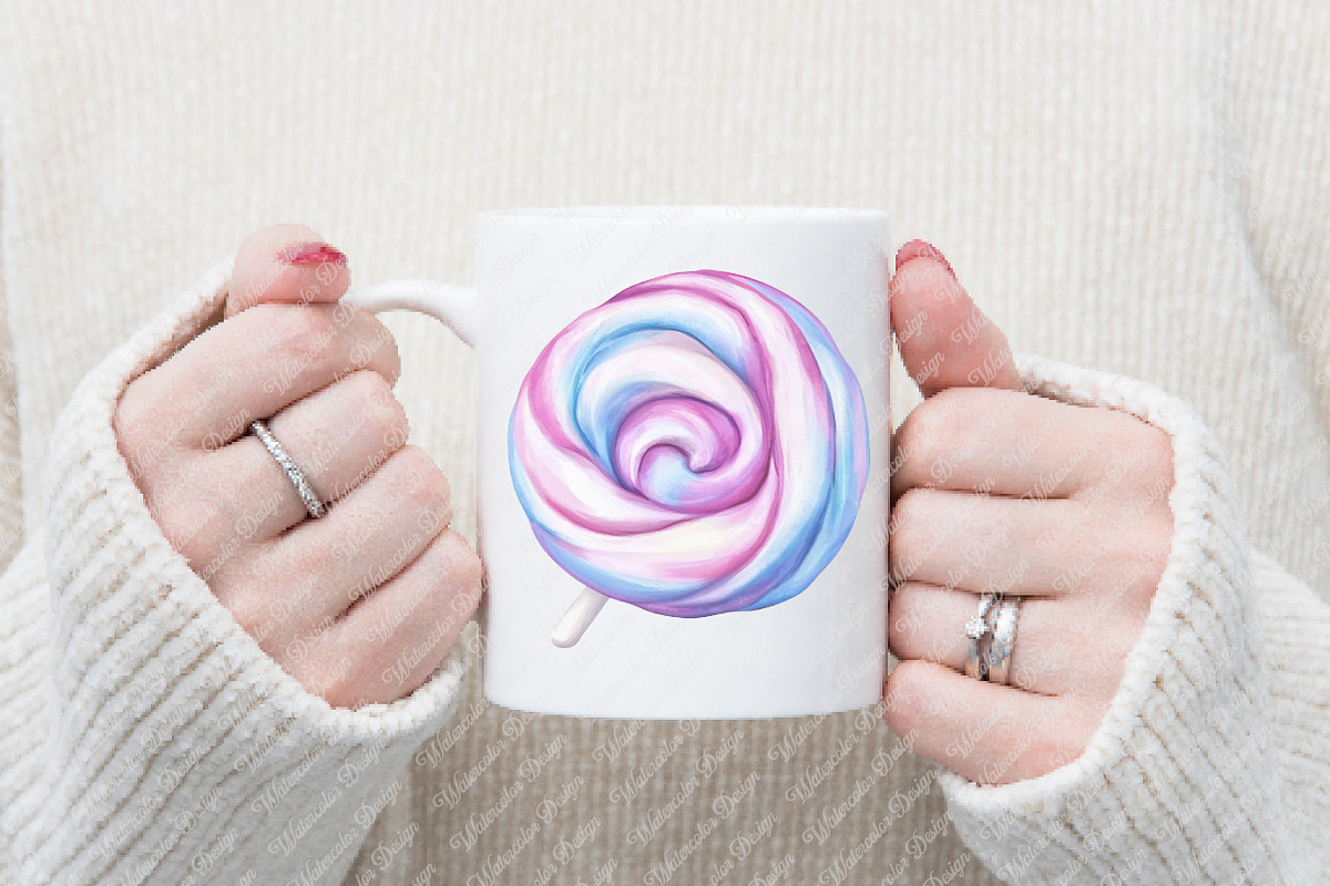 Watercolor Pastel Sweets Clipart, an Illustration by Watercolor design (Photo 10 of 12)