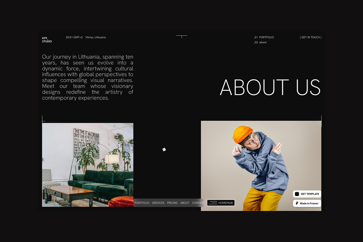 KP9_ - Multi-Layout Framer Portfolio, a HTML Template by THE WALL. (Photo 5 of 6)