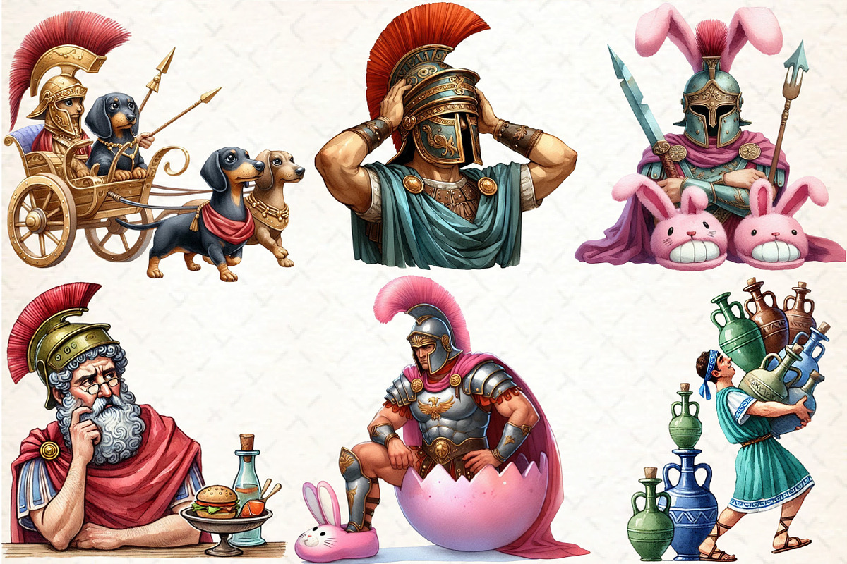 Funny Roman Empire Clipart, an Illustration by DreamCafeArt (Photo 3 of 4)