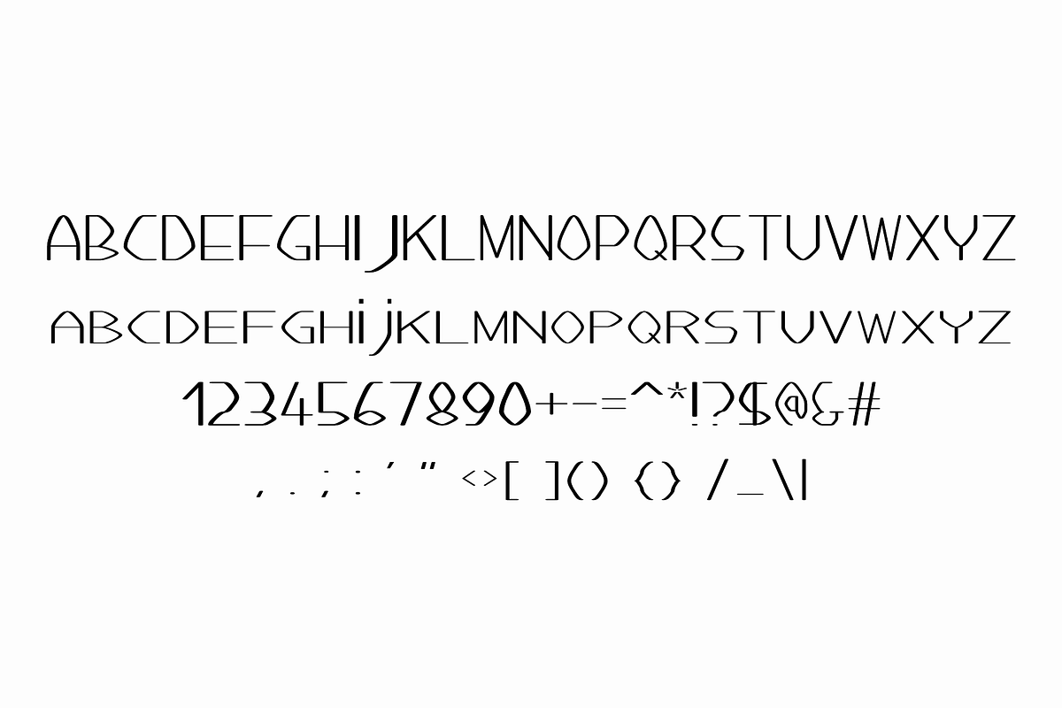 Flatened - Modern Typeface, a Sans Serif Font by Made by Cap (Photo 2 of 3)