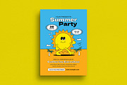 Summer Party Event Flyer, a Flyer Template by Guuver (Thumbnail 1 of 3)