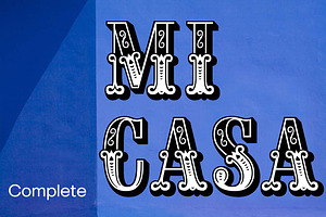 Mi Casa Complete, a Font by FontMesa