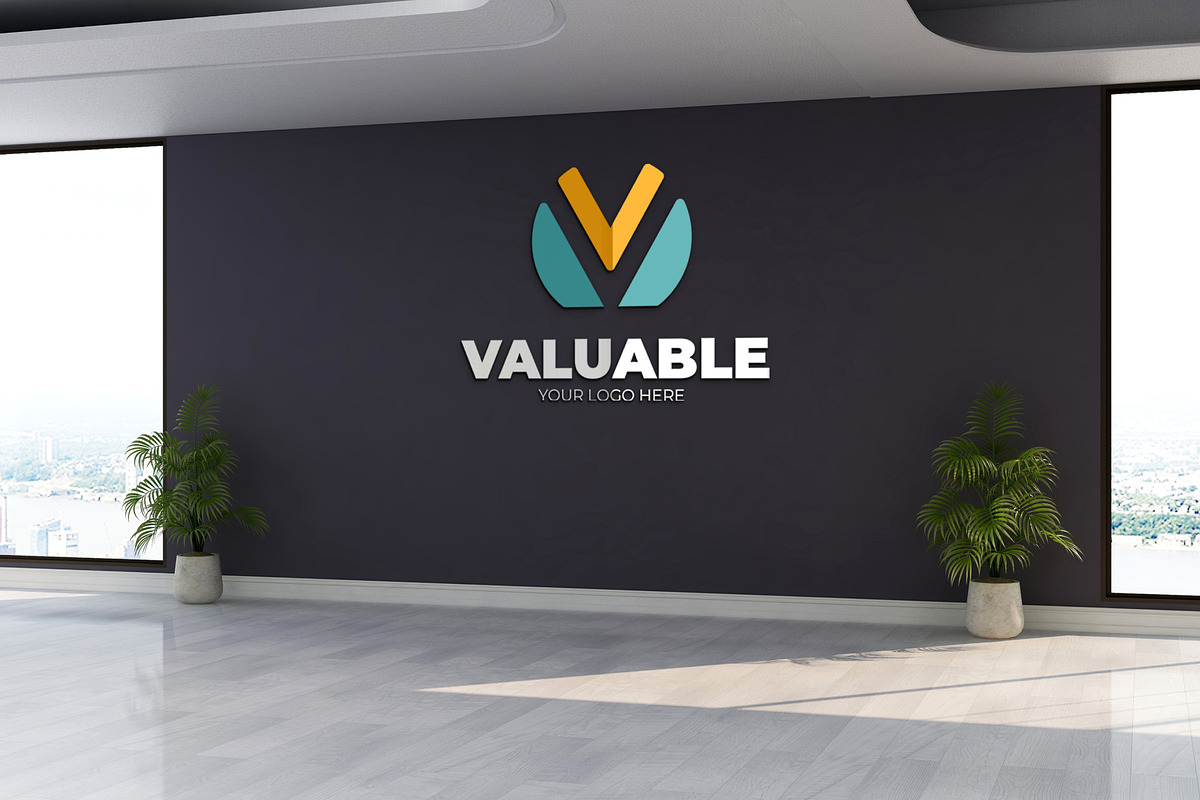 PSD Office Scene 3D Wall Mockup, a Product Mockup by Ayy (Photo 14 of 15)