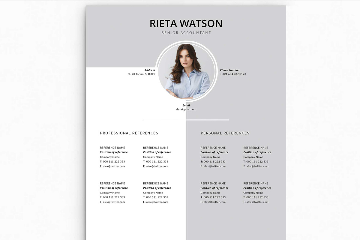 Resume Template, a Resume Template by Peunayah (Photo 3 of 7)