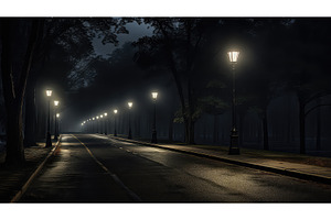 pavement black road background ai, a Transportation Photo by pikepicture