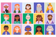 35 Diverse People Avatars, a Person Illustration by IuliiaSavko (Thumbnail 5 of 8)