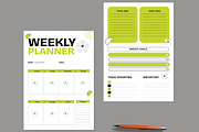 Weekly Planner Template, a Stationery Template by ContestDesign (Thumbnail 2 of 3)