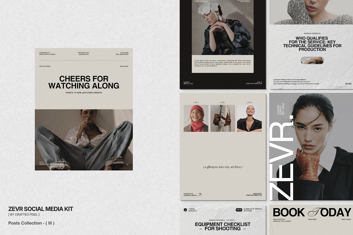 ZEVR | Social Media Kit (III), a Social Media Template by Crafted Pixel (Photo 3 of 10)