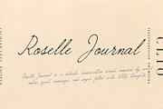 Roselle Journal | Script Font, a Script Font by Mneme (Thumbnail 5 of 10)