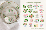 Rococo Wild Rose|Watercolor Tea Time, an Object Illustration by SunnJaneArt (Thumbnail 3 of 11)
