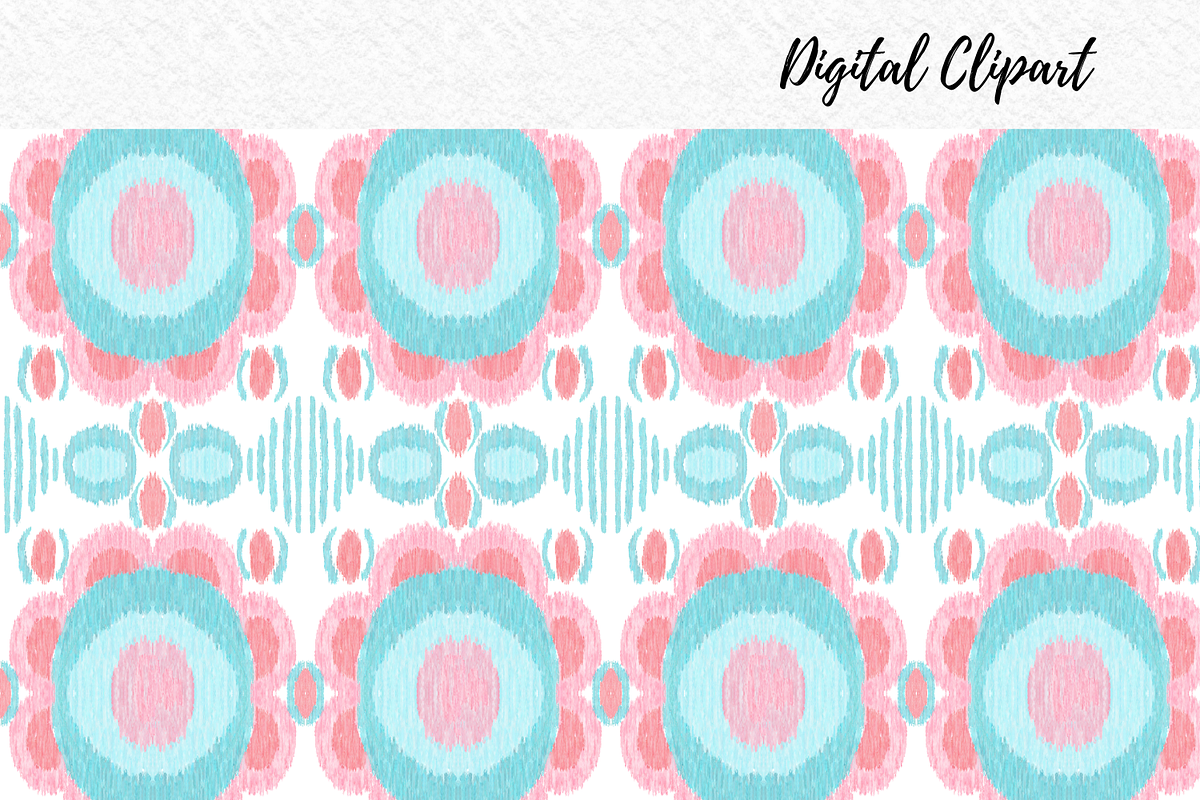 Pastel ikat Pattern seamless pattern, a Pattern Graphic by AkiraVilla (Photo 5 of 7)
