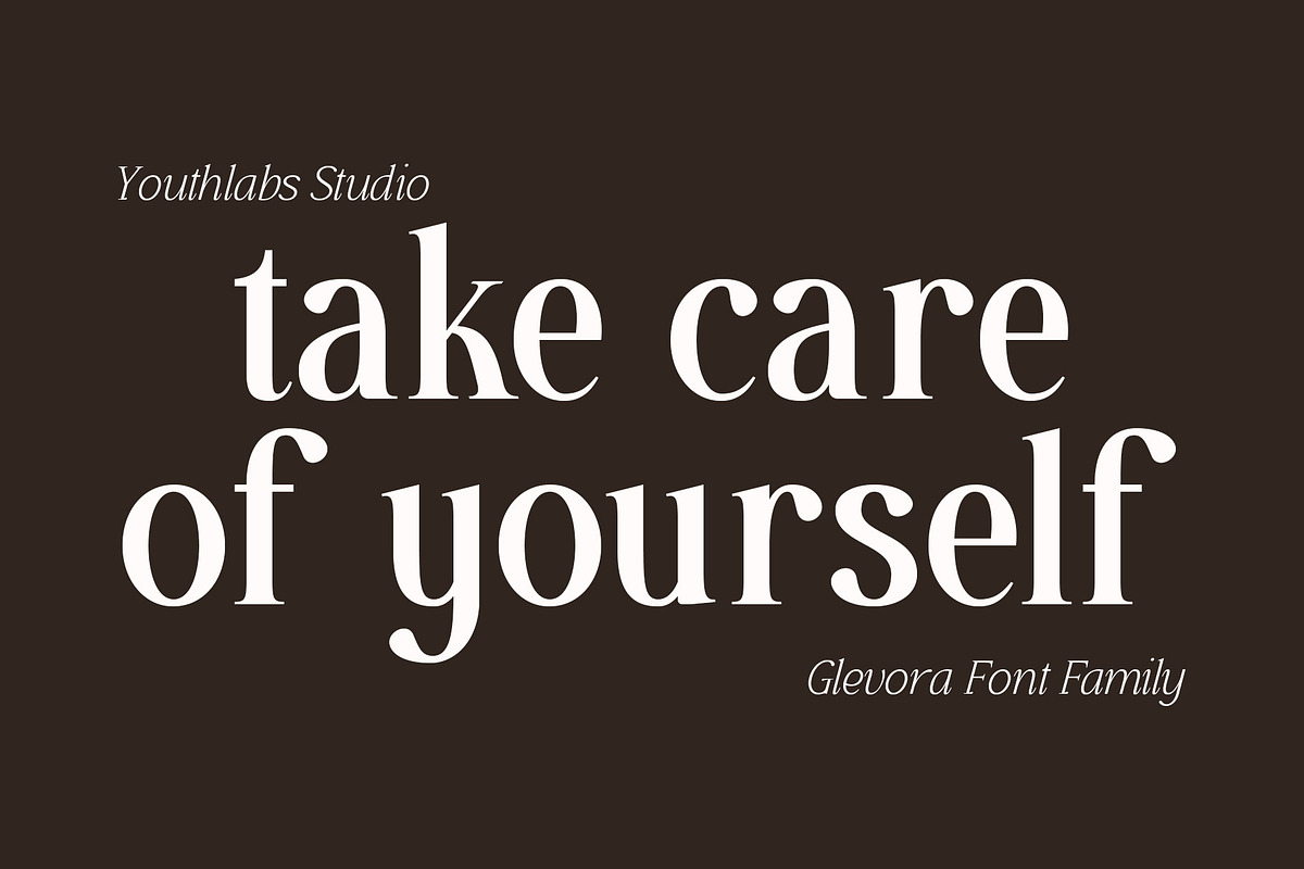 Glevora - Elegant Serif Family, a Serif Font by Youthlabs Studio (Photo 4 of 18)