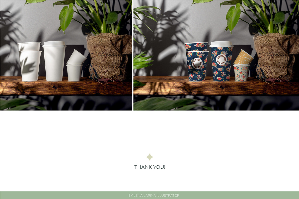 PAPER COFFEE CUP MOCKUP SET, a Cups & Container Mockup by MCKP*ME (Photo 16 of 16)