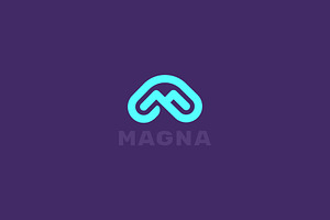 Creative letter M line logo, a Templates & Theme by Himalia1