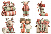 Christmas Pajama Party Clipar, an Illustration by Daily.Designs (Thumbnail 4 of 5)