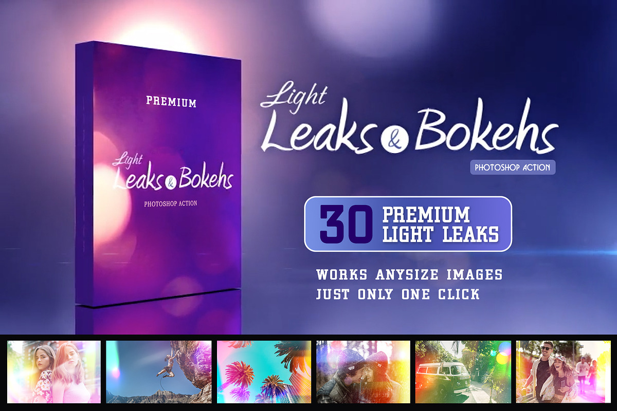 Premium Light Leaks PS Action, an Action Add-On by PSD Action (Photo 1 of 9)