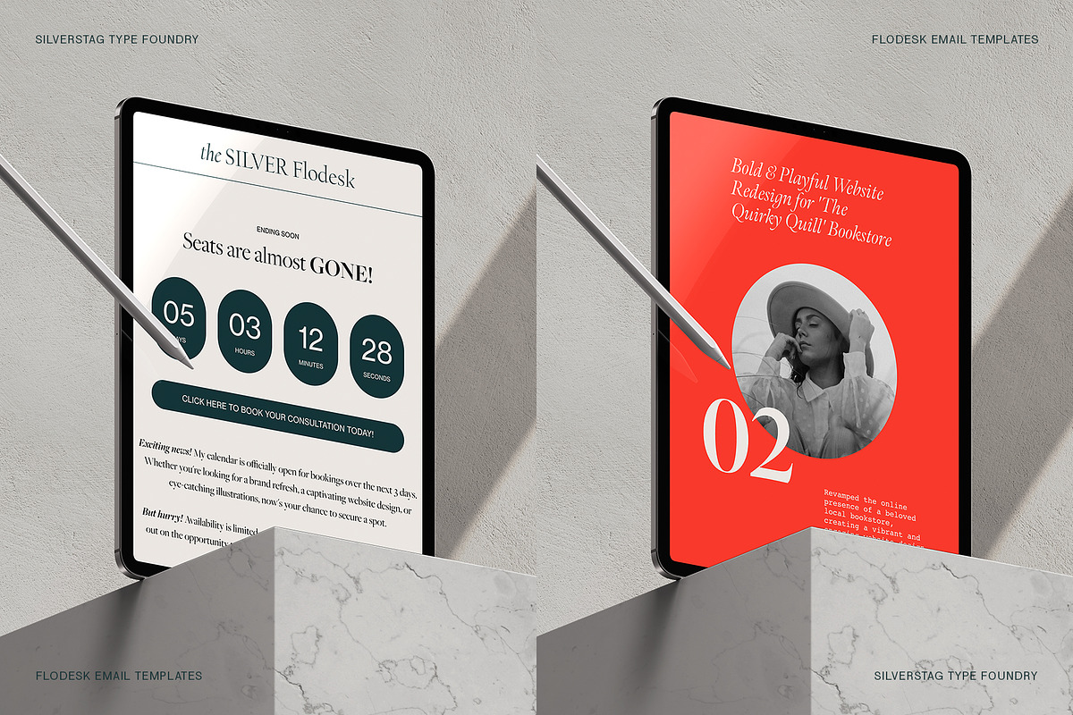 The Silver Flodesk Email Templates, an Email Template by SilverStag Type Foundry (Photo 9 of 12)