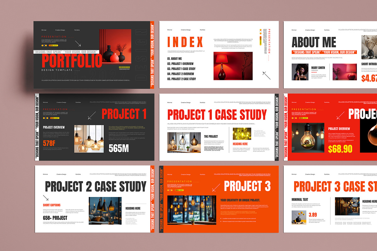 Portfolio Presentation Template, a Presentation Template by MightyDesign (Photo 1 of 8)