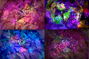 GALAXYwatercolor cosmic background, an Illustration by Mandarinkas art (Thumbnail 4 of 8)
