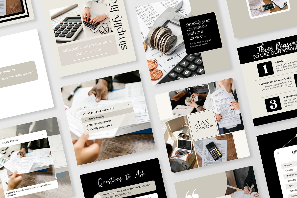 Tax Preparer Marketing, a Social Media Template by EliteMatidi (Photo 7 of 8)