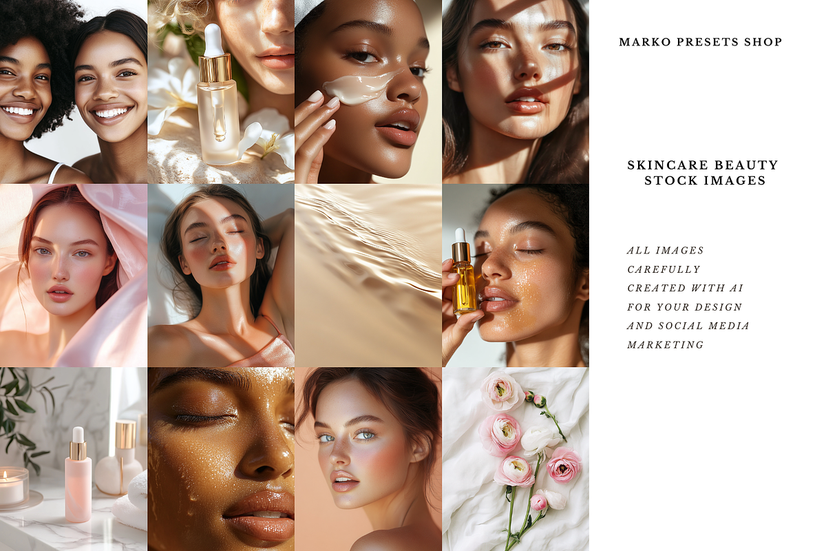 Luxury Skincare Stock Photos, a Beauty & Fashion Photo by MarkoPresets (Photo 5 of 9)