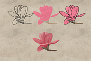 100 Magnolia Procreate Stamps, a Brush Add-On by TheWhiteCatLab (Thumbnail 5 of 5)