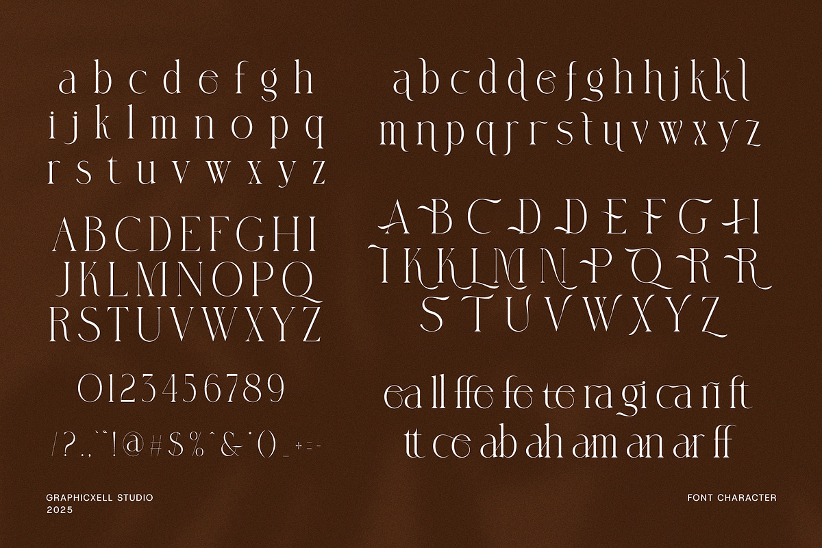 Leaffes Elegant Serif Font, a Serif Font by Graphicxell (Photo 8 of 8)