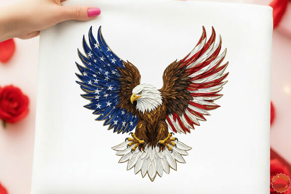 Brushstroke Patriotic American Eagle, an Illustration by designcity5 (Photo 6 of 9)