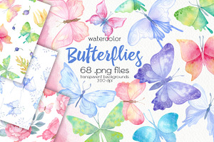 Watercolor Butterfly ClipArt