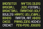 Seventy Five - Sporty Display Font, a Sans Serif Font by figuree studio (Thumbnail 3 of 9)