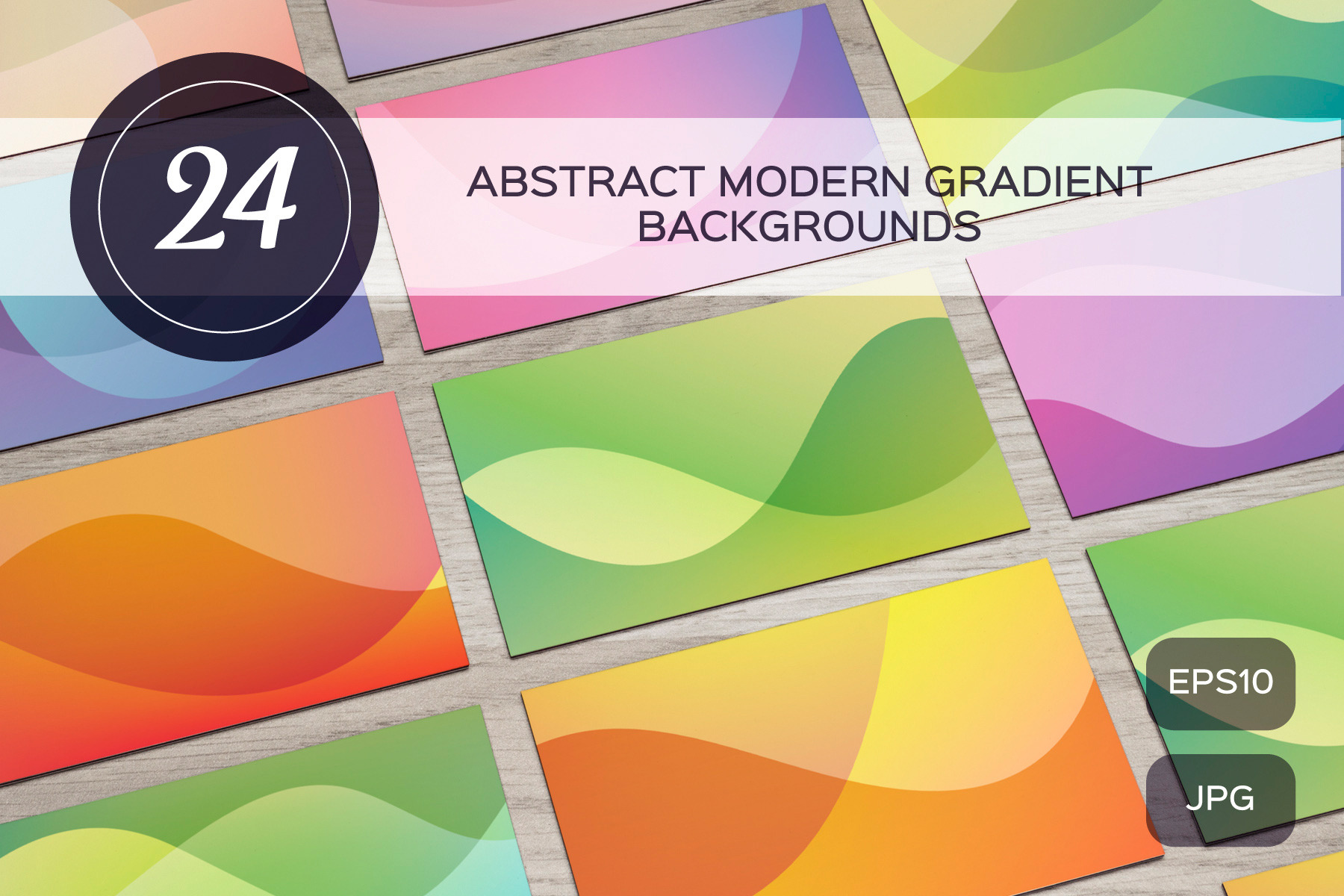 24 abstract gradient backgrounds