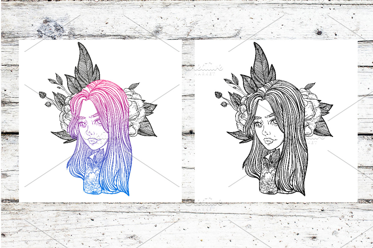 tattoo poster, a Person Illustration by Vavavka (Photo 8 of 8)