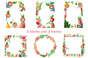 Fruit Babies - Clipart Set, an Education Illustration by Mashamashastu (Thumbnail 5 of 11)