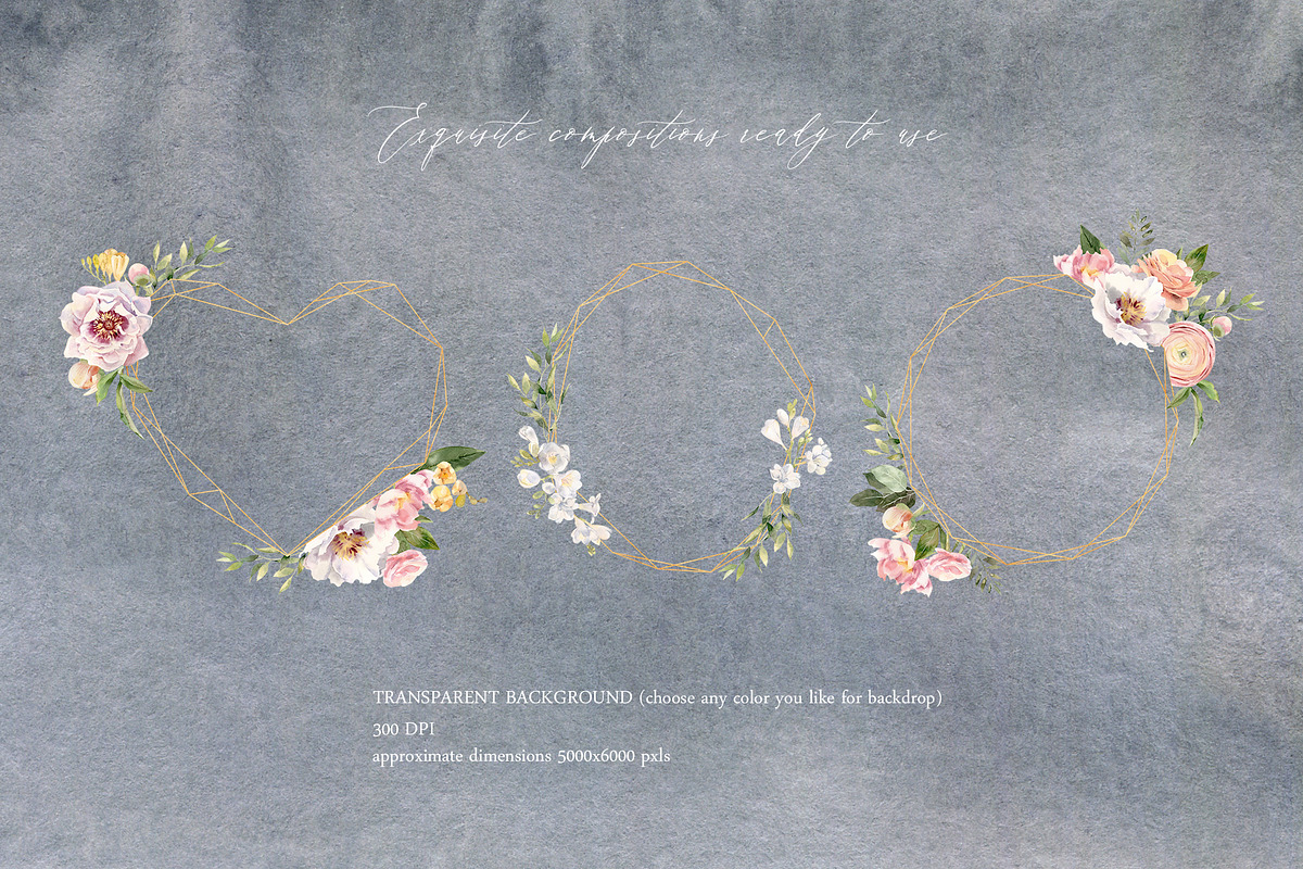 Exquisite Flora. Watercolor set., a Texture Illustration by Elegantia (Photo 3 of 13)