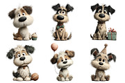 Cute Watercolor Dogs PNG Clipart, an Illustration by Daily.Designs (Thumbnail 4 of 5)