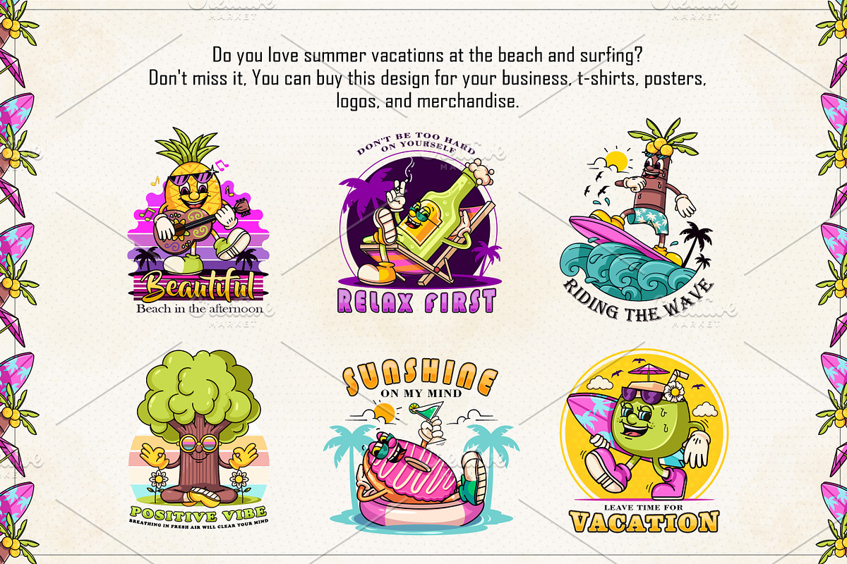 Summer Beach Vacation Mascot, a Sport Illustration by Kevyn Creative (Photo 2 of 3)
