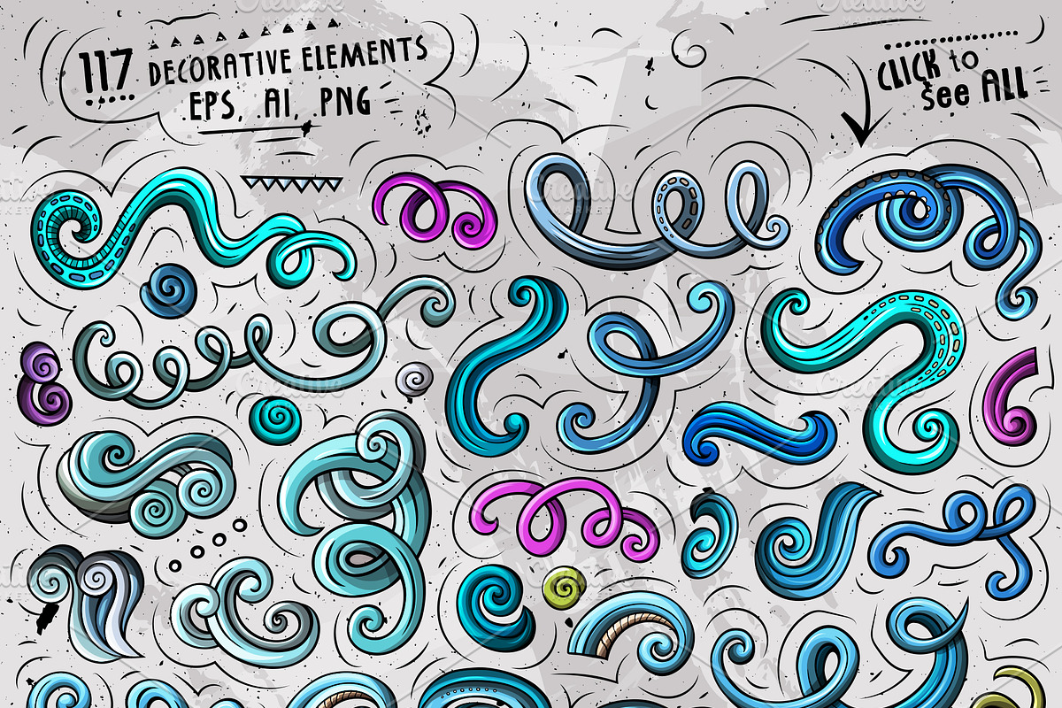 Sea Life Cartoon Objects Set, an Object Graphic by BALABOLKA (Photo 3 of 4)