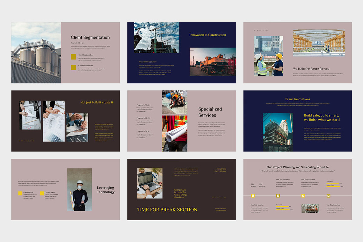 Jula : Construction Powerpoint, a Presentation Template by Punkl Camp (Photo 7 of 9)