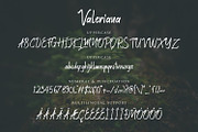 Valeriana Handstylish Font, a Script Font by sabrcreative (Thumbnail 6 of 7)