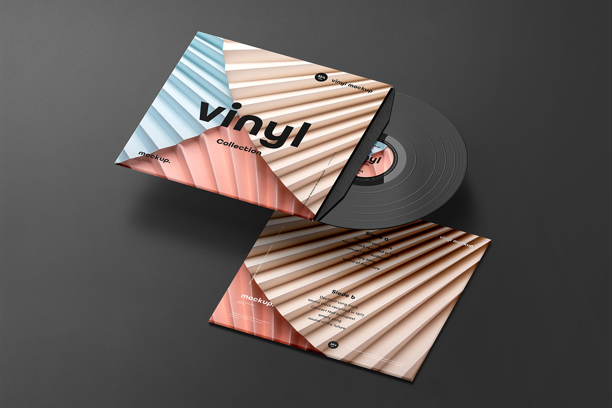 Vinyl Mock-up 5, a Merchandise Mockup by Yogurt86 (Photo 8 of 9)
