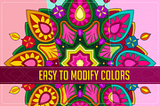 100 Lineart Mandala, a Decorative Illustration by 611 Studio (Thumbnail 4 of 8)