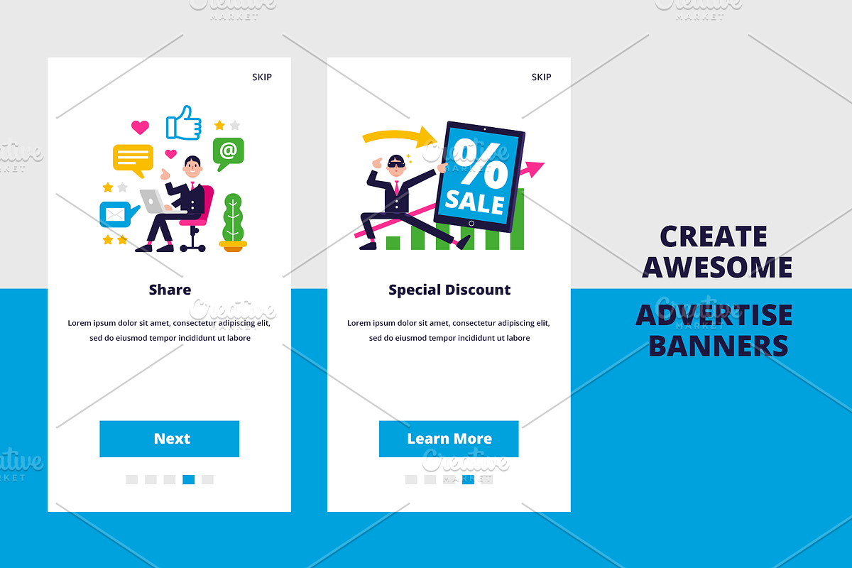 Business Mascot UI UX Bundle, a Templates & Theme by Manudesign (Photo 3 of 5)